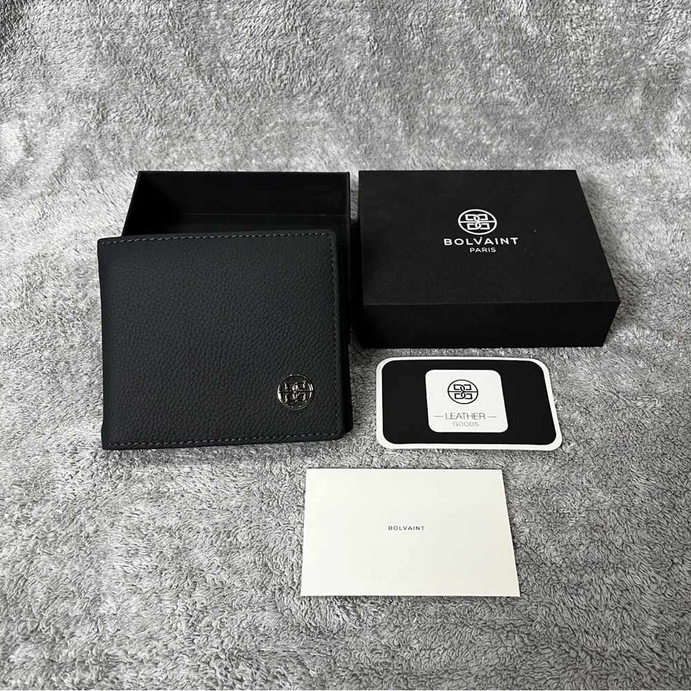 Bolvaint Paris Men's Leather Black Wallet Callahan NWT